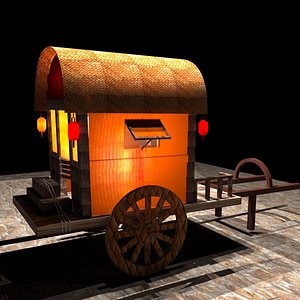 Chinese carriage 3D model