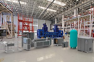 Melt-blown fabric extrusion molding machine