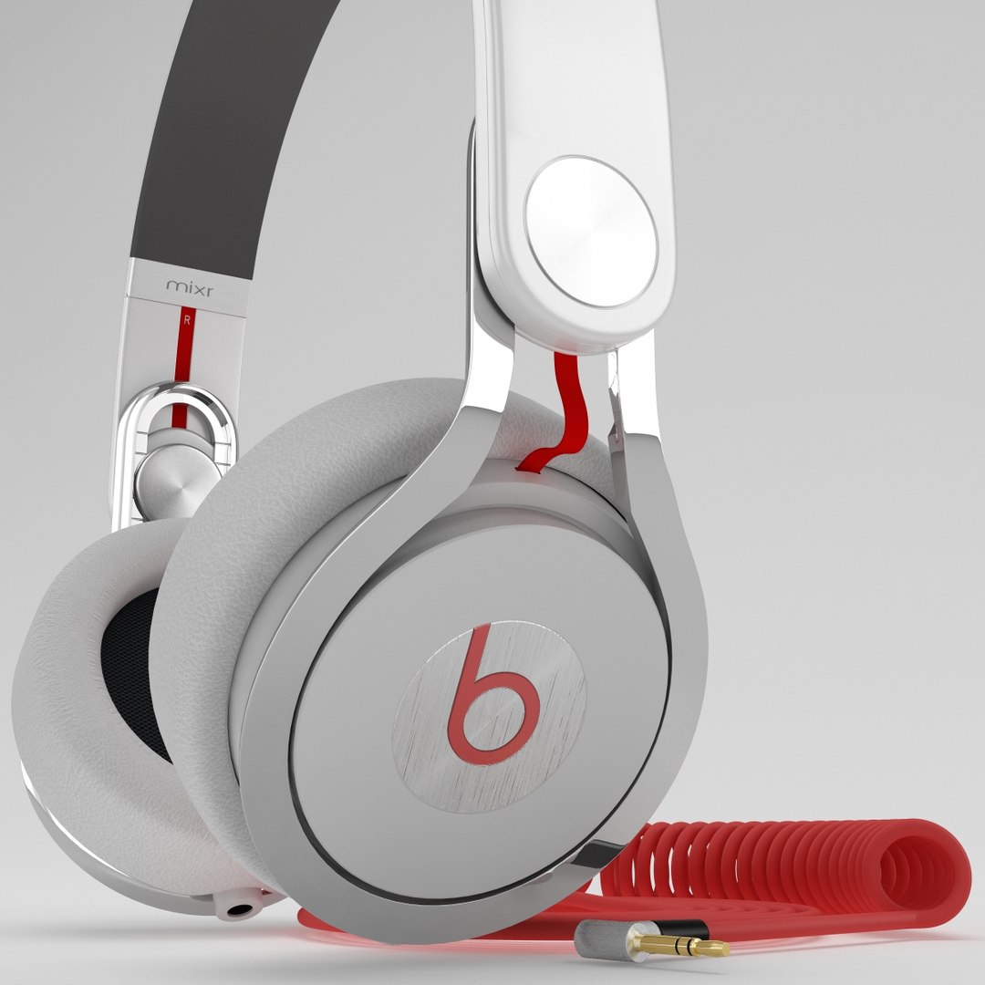 3d model headphones monster beats mixr