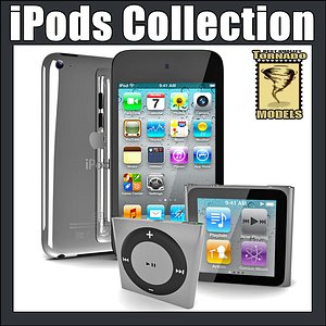 apple ipods 3d max