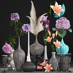 flower bouquets 3D model