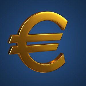 euro sign 3D