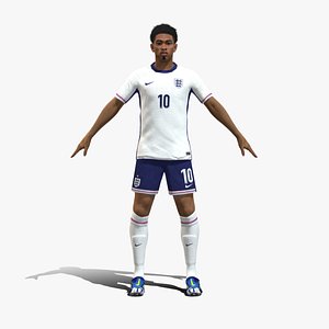 3D Rigged Jude Bellingham England Euro 2024