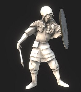 3D model viking shield