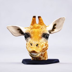 3d color printable giraffe print