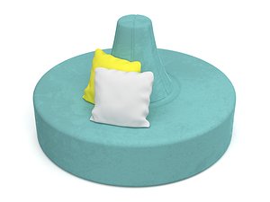 3D CIRCULAR SOFA model