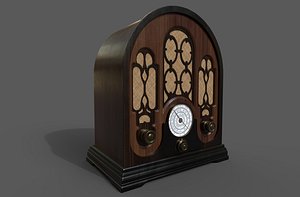 3D radio vintage model