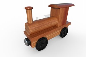3D Toy Train Engine model