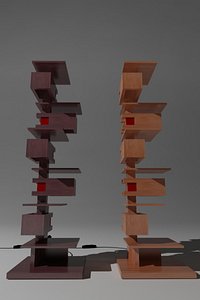taliesin table lamps yamagiwa 3d model