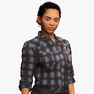 3D Dahlia - Realistic African American In Casual clothing