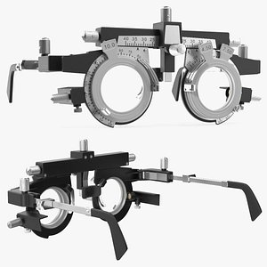 Adjustable Optical Frame for Optometry 3D model