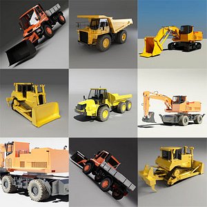 dump truck digger 3ds