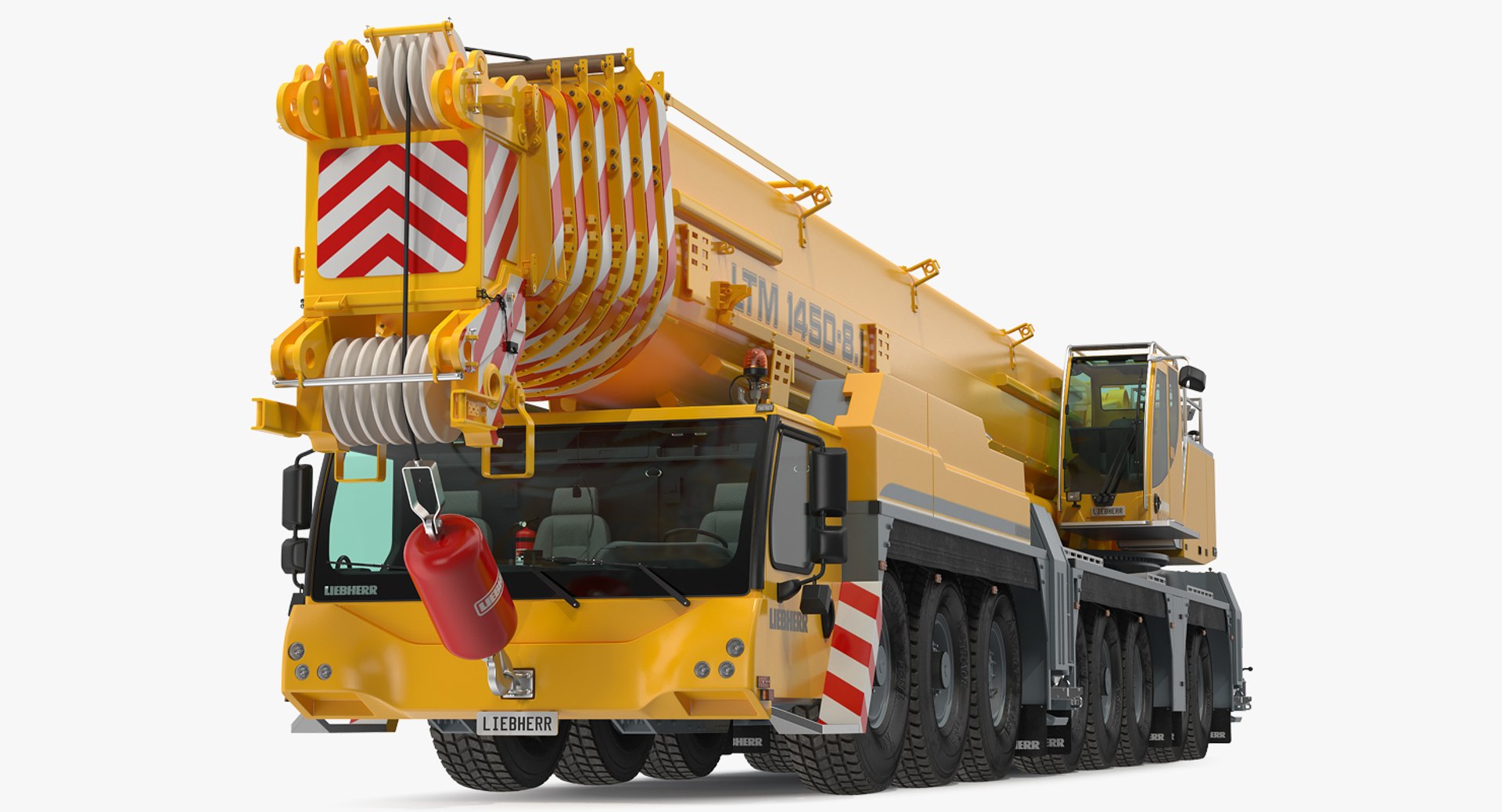 Mobile Crane Liebherr 3D model preview
