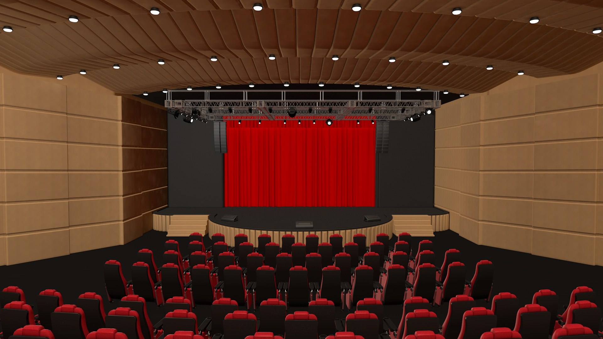 Theater Interior 3D Model - TurboSquid 1895551