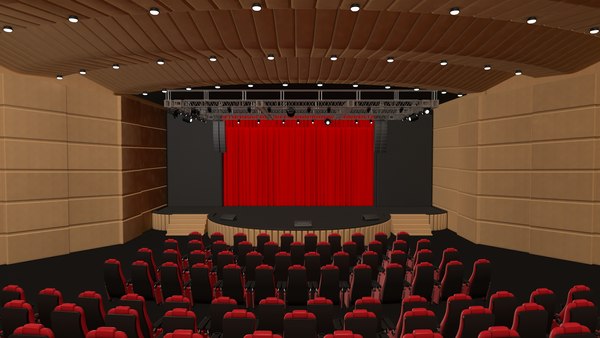 Interior do Teatro Modelo 3D - TurboSquid 1895551