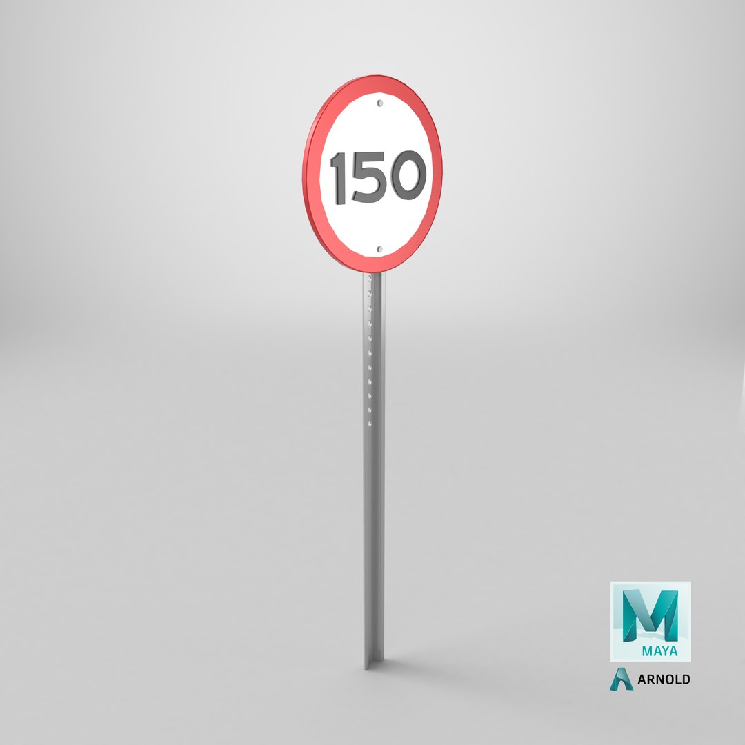 3D Speed Limit Road Sign 150 model https://p.turbosquid.com/ts-thumb/jl/0pNxKu/MR/stemcell_maya_arnold_render/png/1718715662/1920x1080/fit_q87/9bd98cf5bb5da4bdcb2195d3cf88ad702812e776/stemcell_maya_arnold_render.jpg
