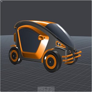 3d concept electric car toy