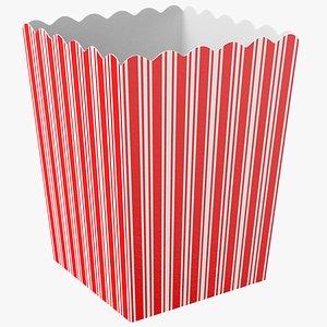 Empty popcorn Cup Box model