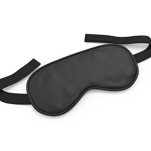 Realistic Black Sleep Eye Mask High-Quality 3D Model 3D model