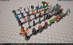 3D Sci-Fi Antenna Mega Collection model