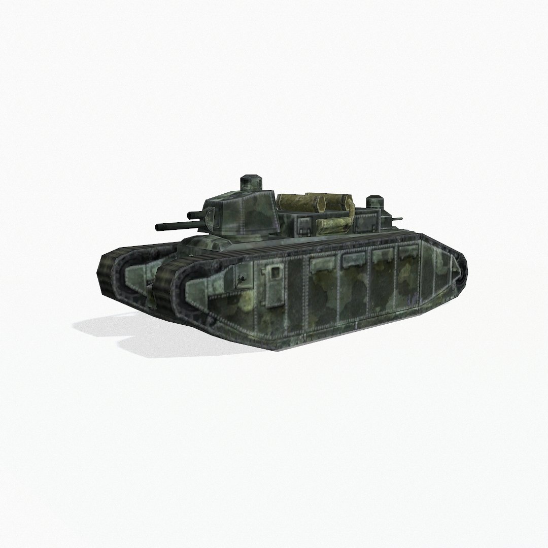 3d Char 2c Tank