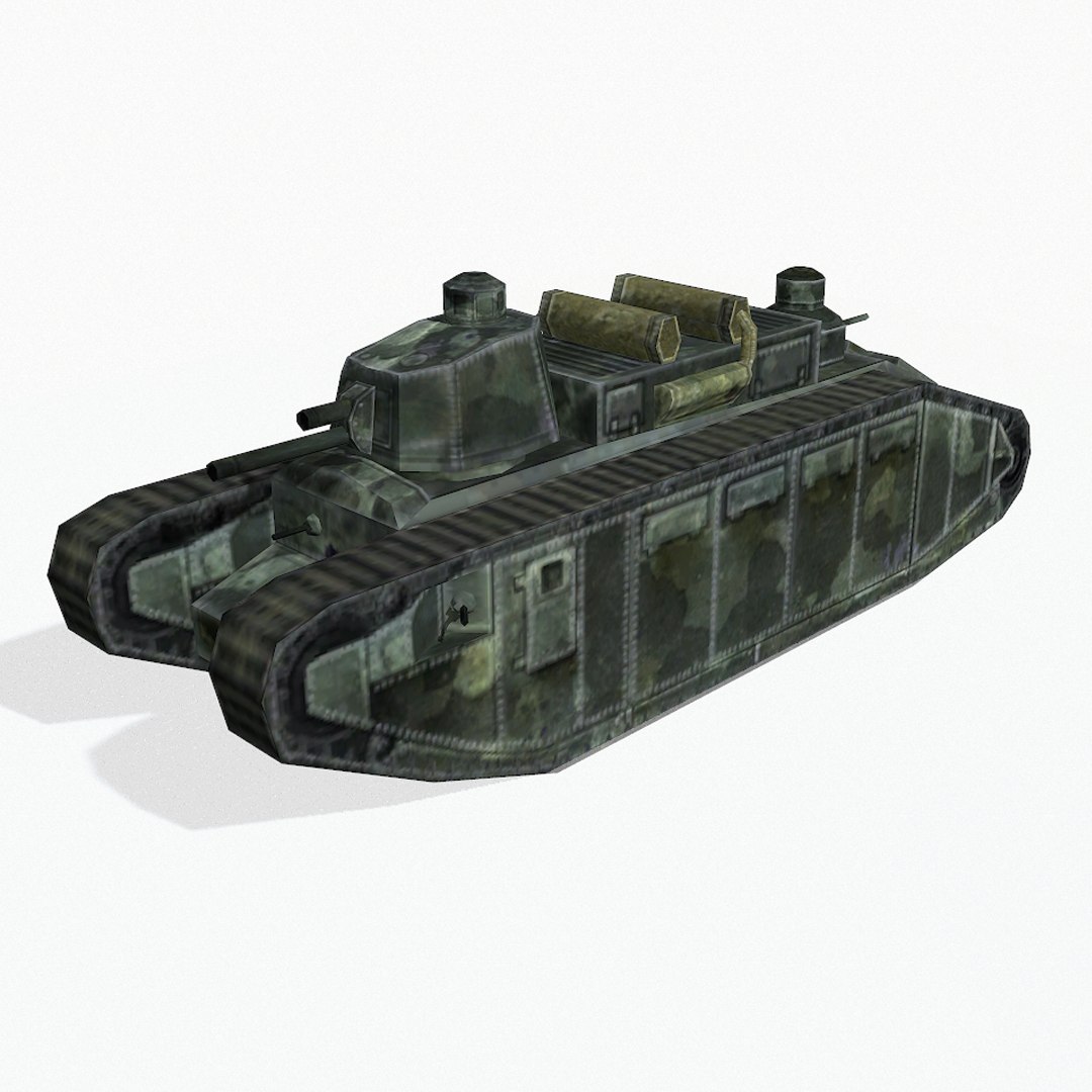 3d Char 2c Tank