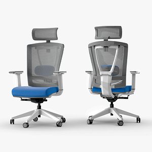 3D modern office chair seat model