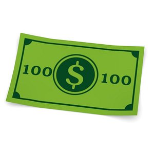 cartoon money 100 dollars 3d 3ds
