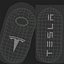 Tesla Key Fob Inside Cover Black