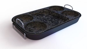 3D Portable dirty bbq grill