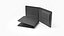 Leather Wallet Set 02 3D model