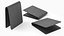 Leather Wallet Set 02 3D model