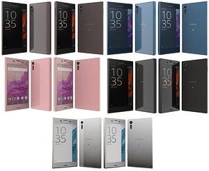 3d model sony xperia xz colors