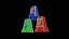 Giocattoli creativi e interattivi - Avventura con tazze impilabili - Modello 3D low-poly GAME READY