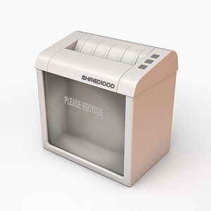3D office paper shredder