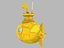 stylized submarine model