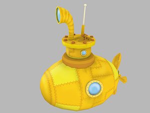 stylized submarine model