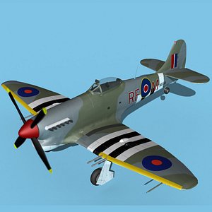 Hawker Hawker Tempest MK1 V08 3D model