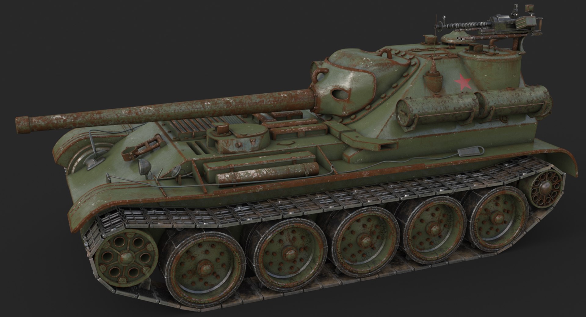 Tank uralmash su 101 3D - TurboSquid 1661565