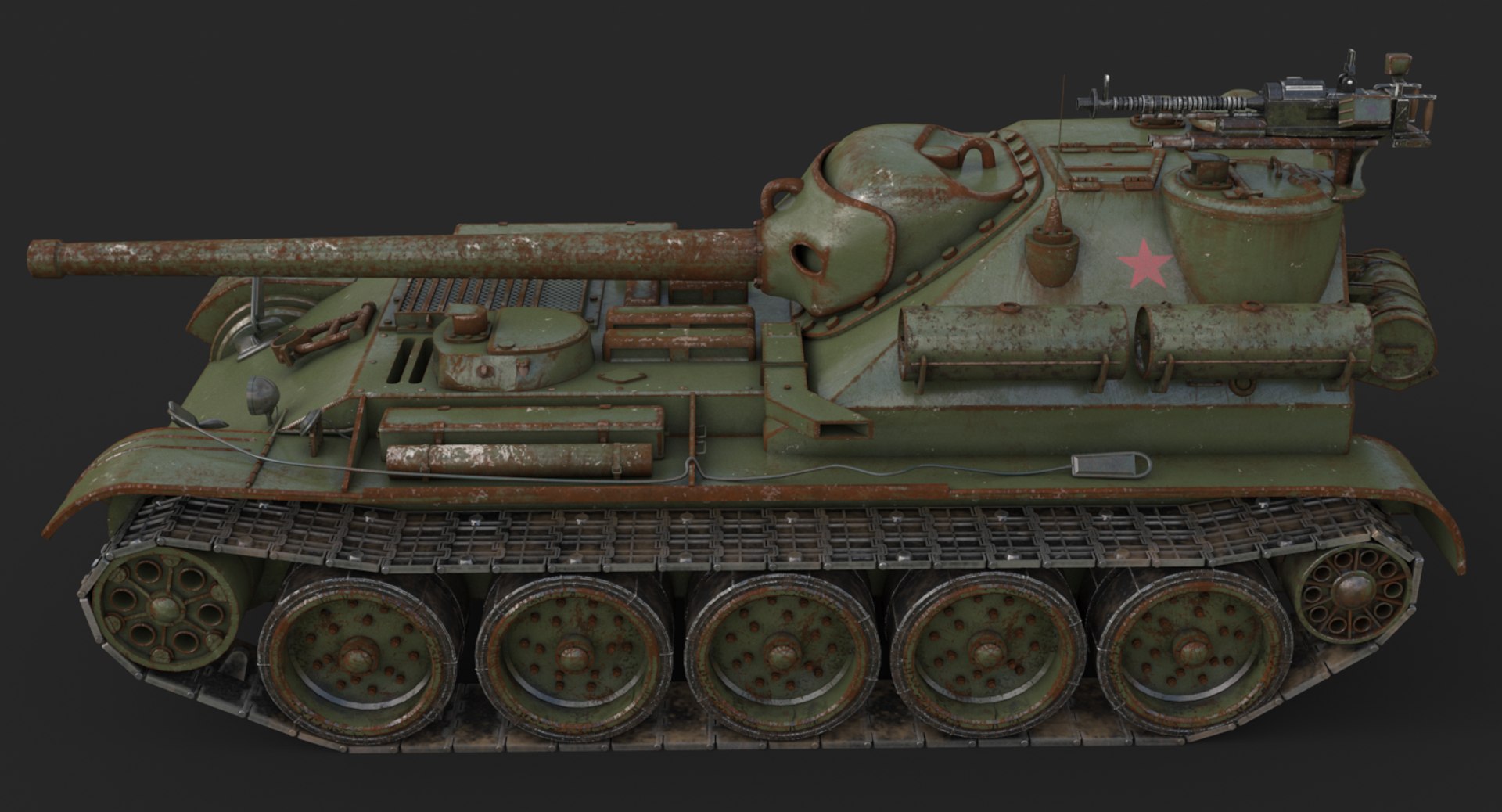 Tank uralmash su 101 3D - TurboSquid 1661565