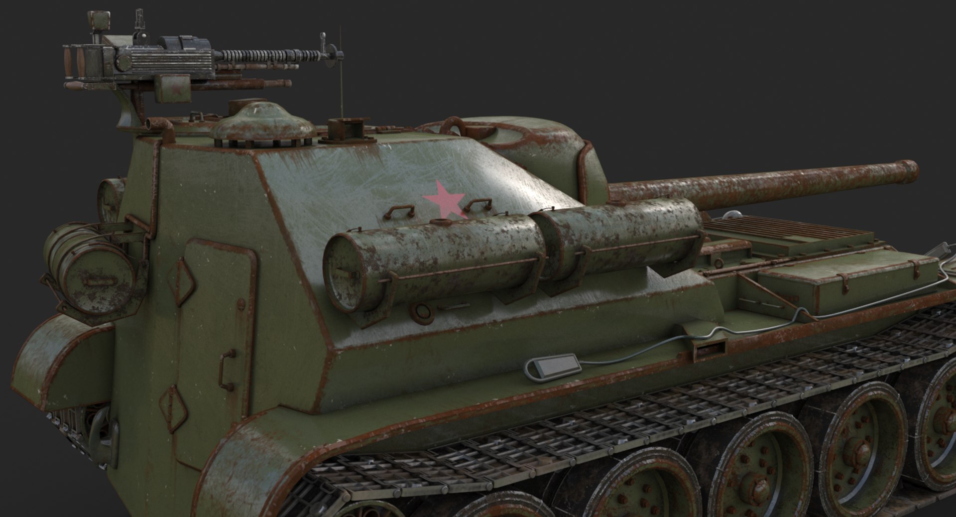 Tank uralmash su 101 3D - TurboSquid 1661565