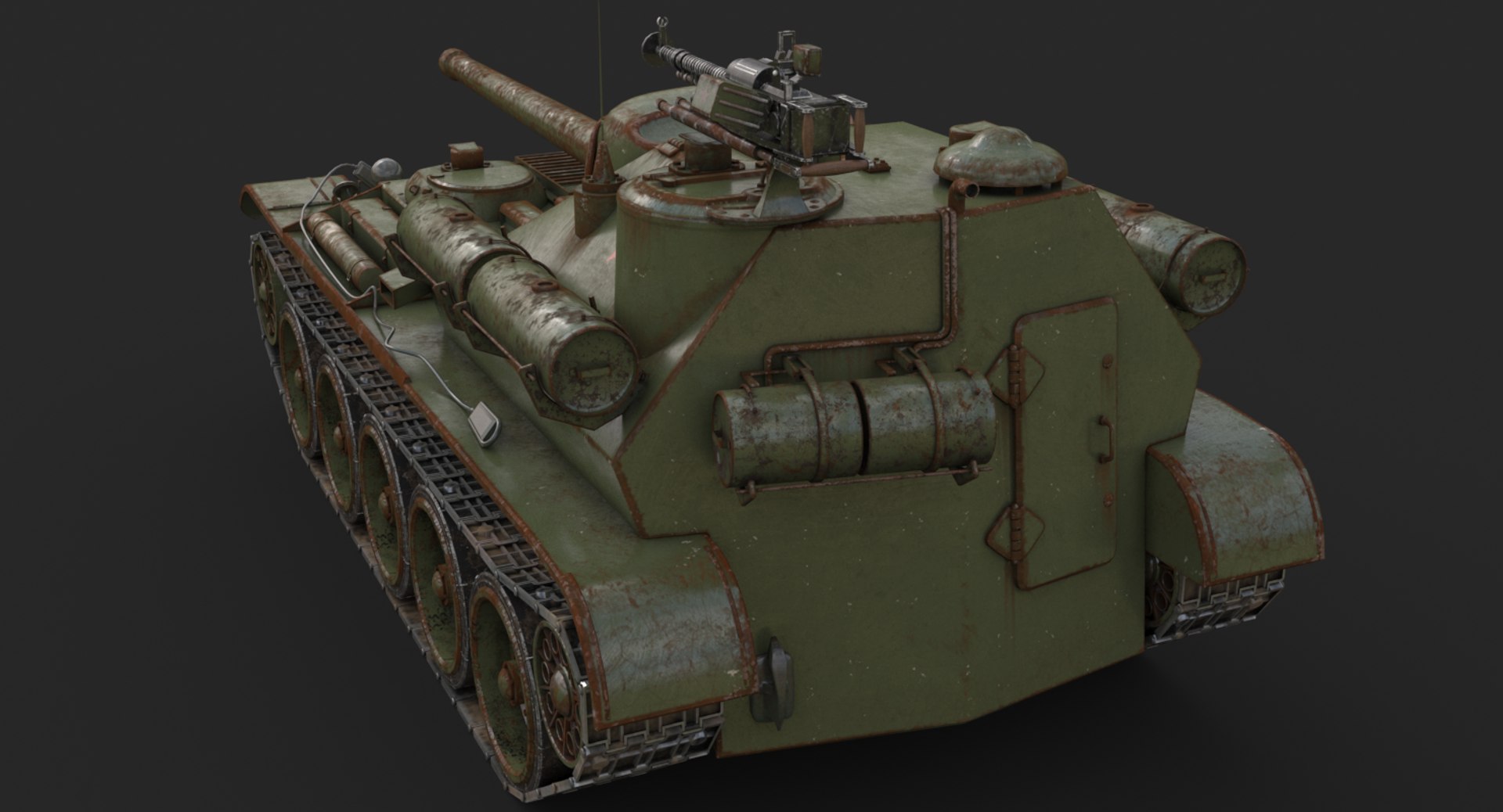 Tank uralmash su 101 3D - TurboSquid 1661565