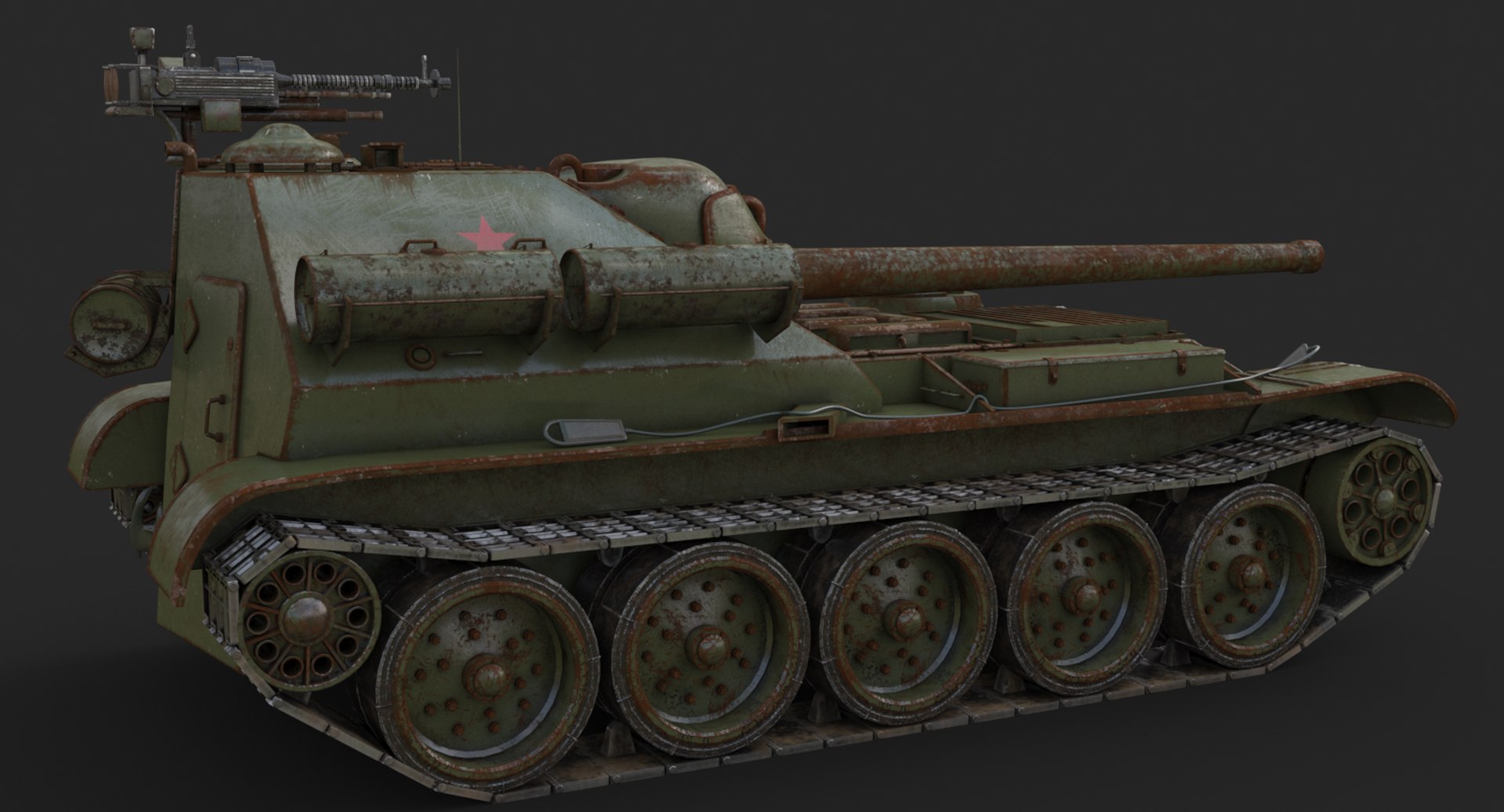 Tank uralmash su 101 3D - TurboSquid 1661565