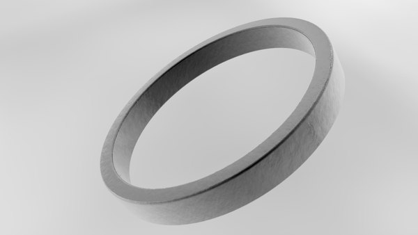 3d model classic metal ring