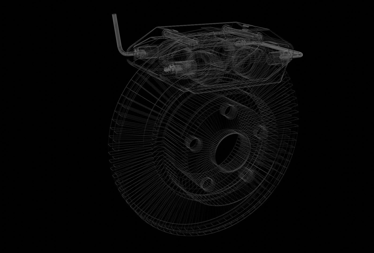 Car Caliper With Brake Disc 3D TurboSquid 2027637