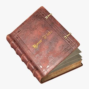 Old Incunable Book Rigged with 8K PBR Textures  Low Poly