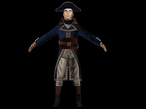 3D british soldier model