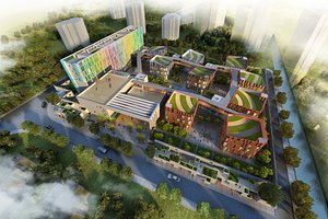 3D model Primary School and Kindergarten -B4
