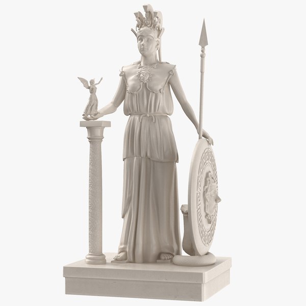 Athena Parthenos Greek Goddess Parthenon Ancient Sculpture Statue Cast Marble