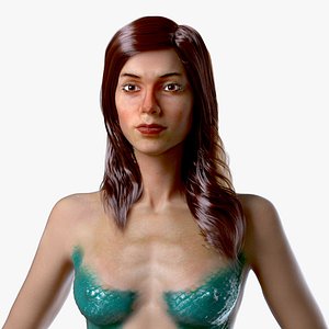 3D model mermaid